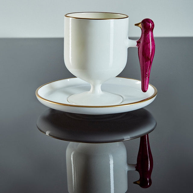 ESRA YILDIRIM DESIGN STUDIO COFFEE CUP IN BURGUNDY 1PC