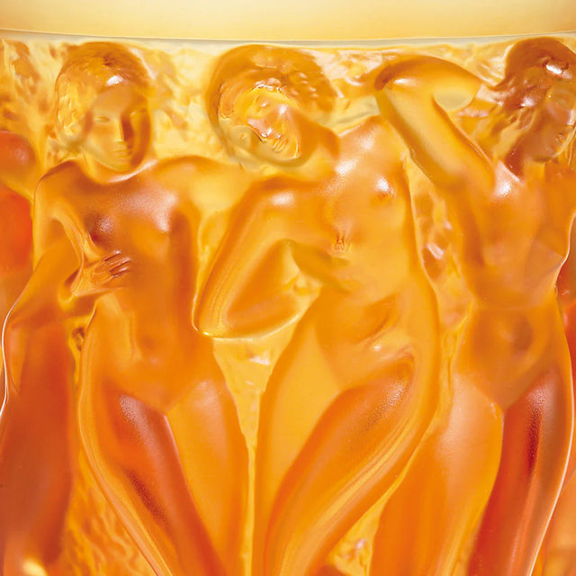 BACCHANTES VASE IN AMBER