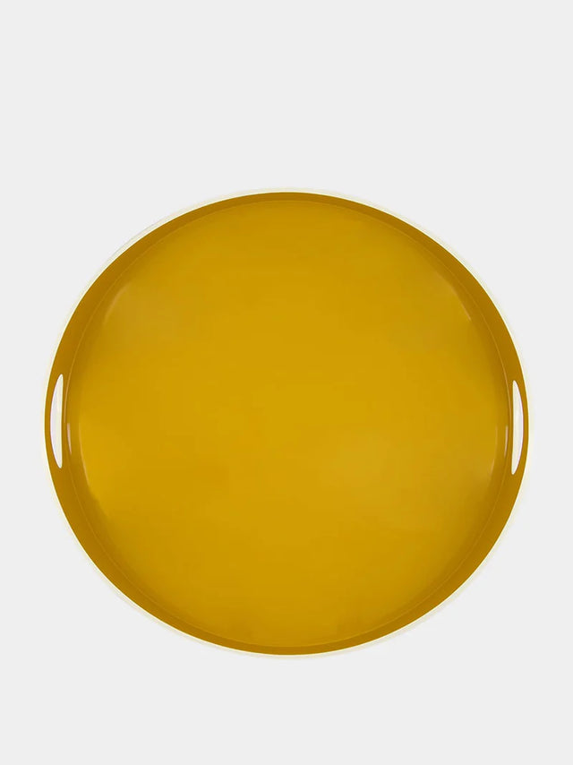 BASILE YELLOW/BROWN TRAY