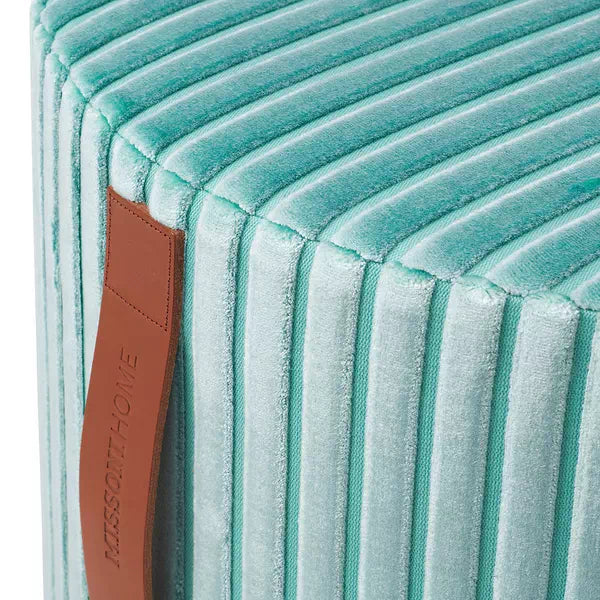 POUF COOMBA IN TURQUOISE