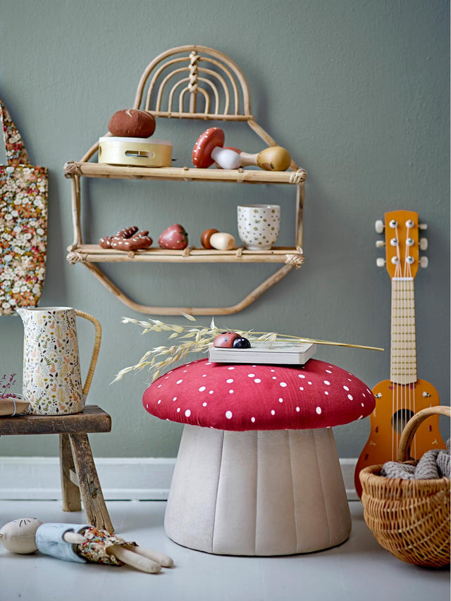 CHILDREN'S POUF LUE IN MUSHROOM FORM