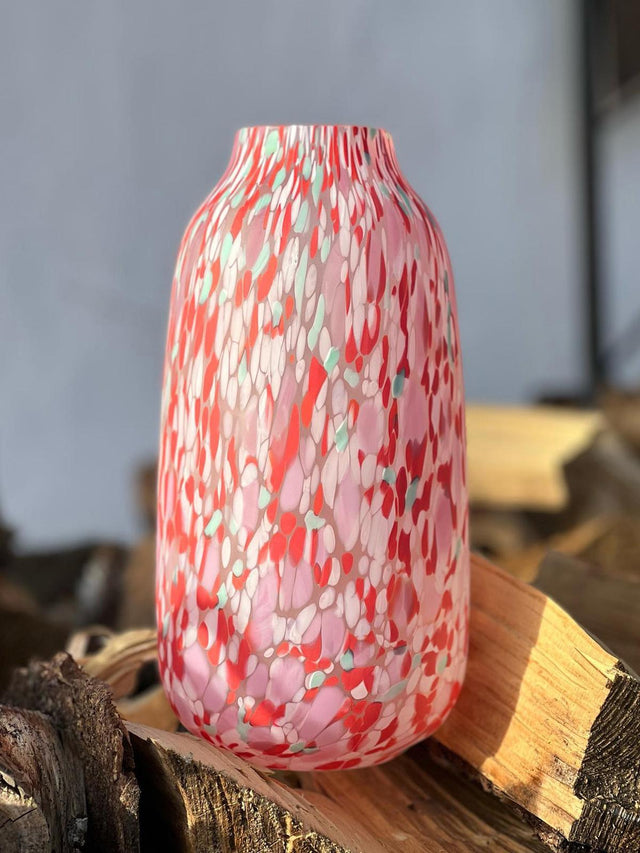 CONFETTI  GLASS VASE