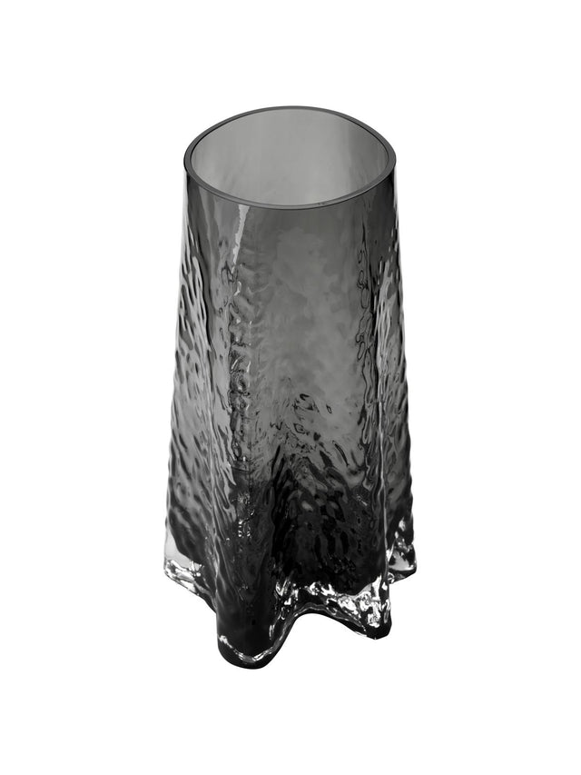 MOUTH-BLOWN GLASS VASE GRY