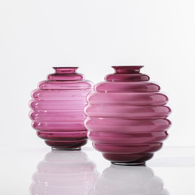 VENINI DECO VASE IN PURPLE