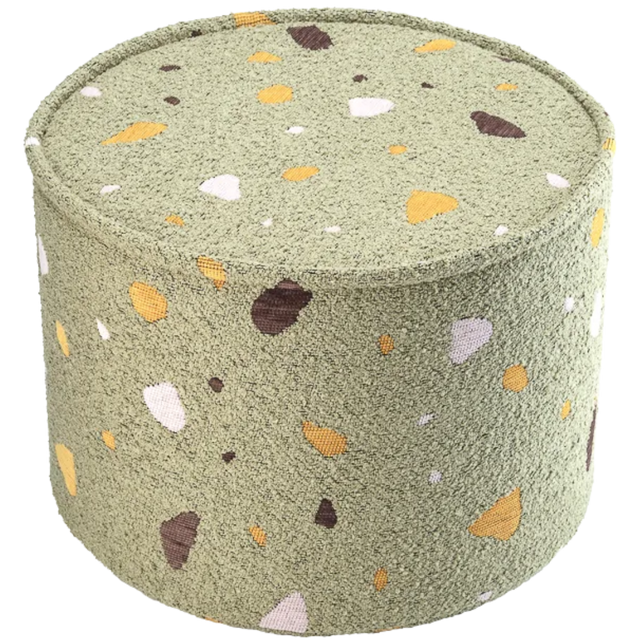 TERRAZZO MOSS POUF