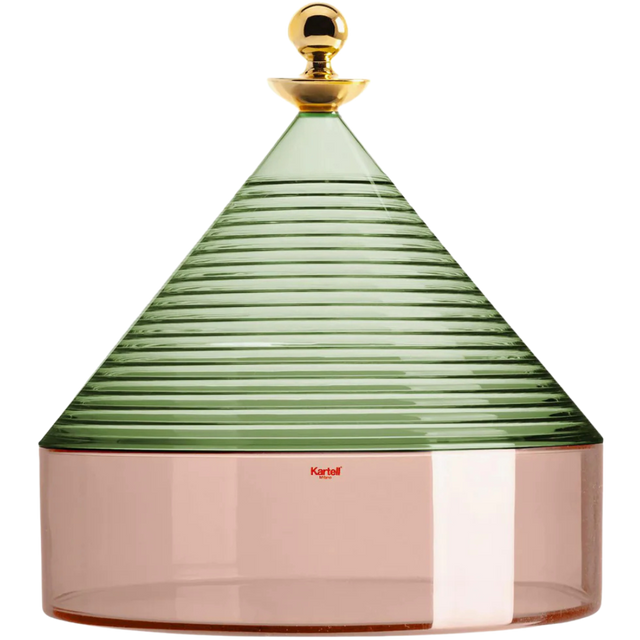 TRULLO STORAGE BOX IN GREEN & PINK