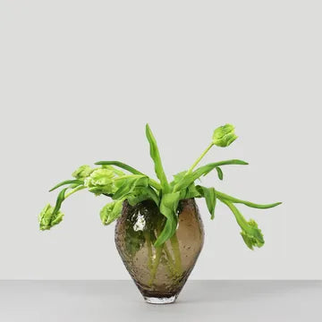 CRUSHED GLASS VASE