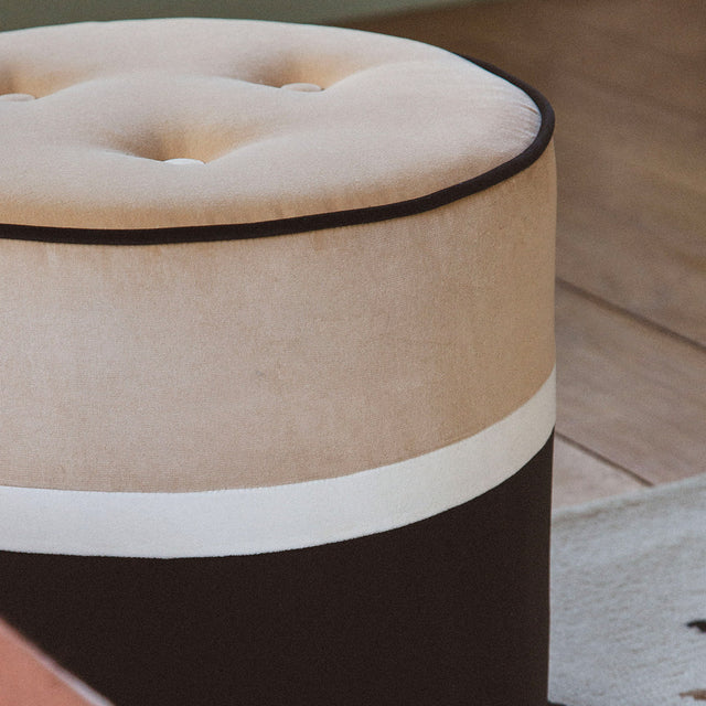 LEO POUF IN BEIGE