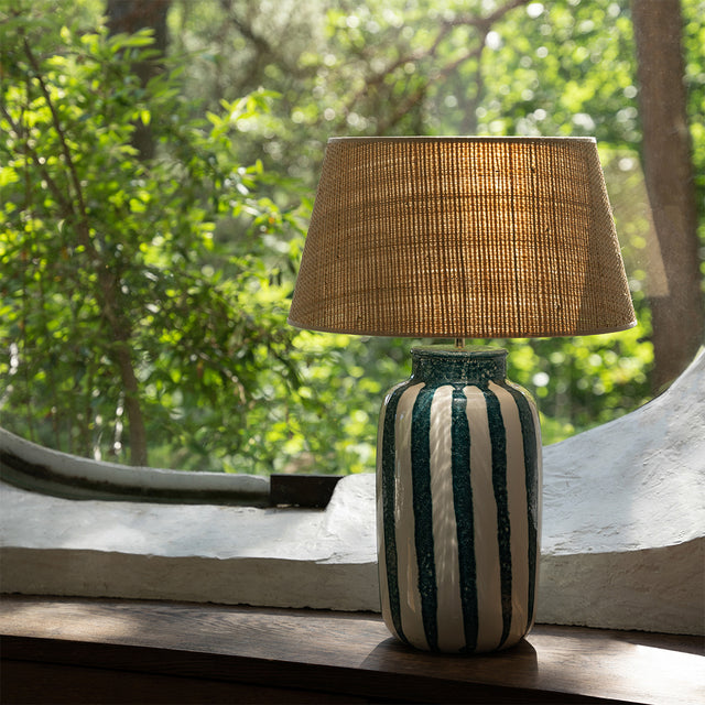 PALMARIA TABLE LAMP IN BLUE SARAH