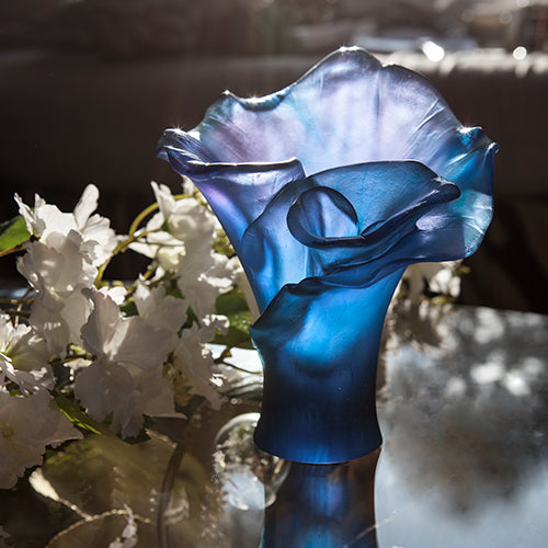 BLUE SMALL VASE ARUM BLEU NUIT