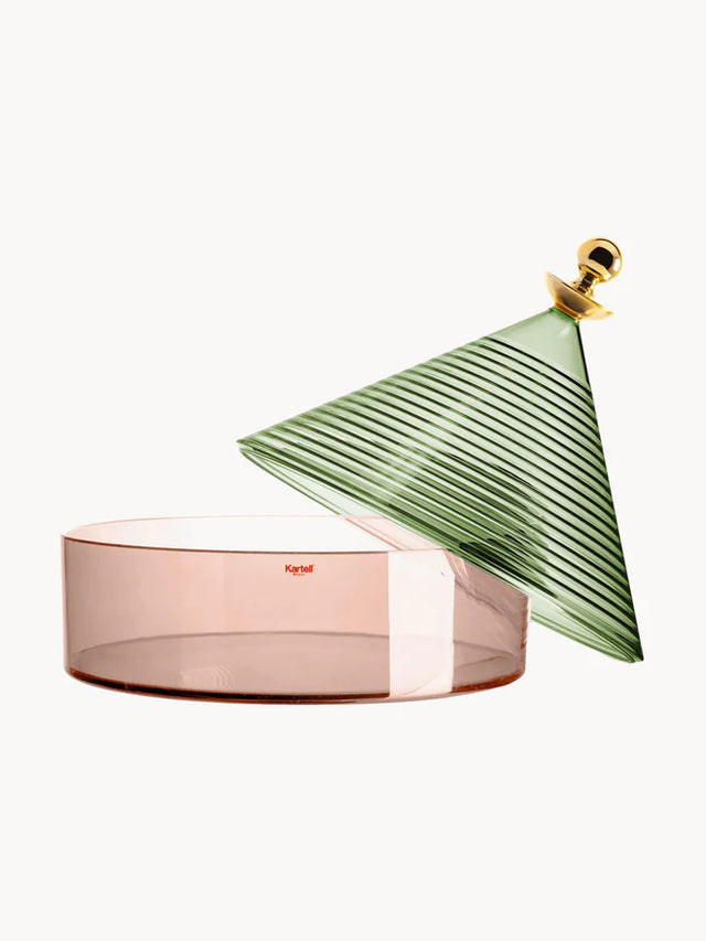 TRULLO STORAGE BOX IN GREEN & PINK