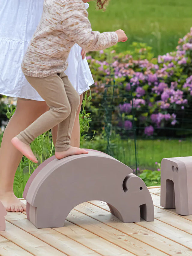 ROCKING TOY ELEPHANT IN PINK