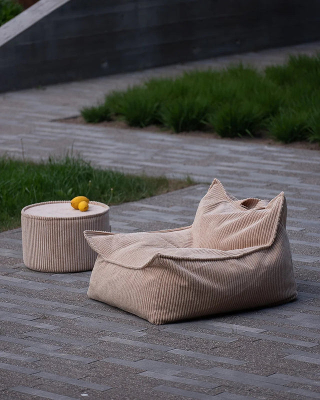 BROWN SUGAR MOUSSE BEANBAG POUF