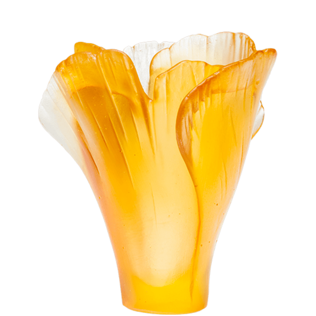 MINI VASE GINGKO AMBER