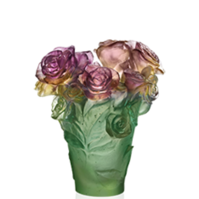 PINK & GREEN VASE ROSE PASSION