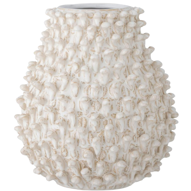 SPIKEY VASE IN WHITE