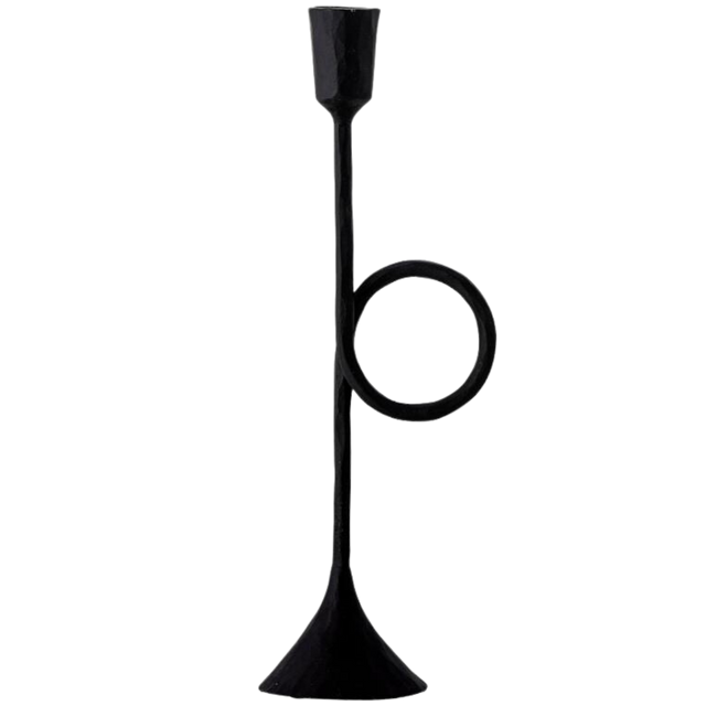 JADA SMALL CANDLE HOLDER IN BLACK