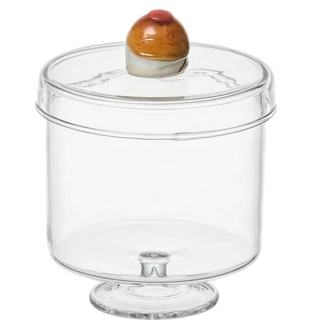 JAR WITH HONEY BALL ON LID