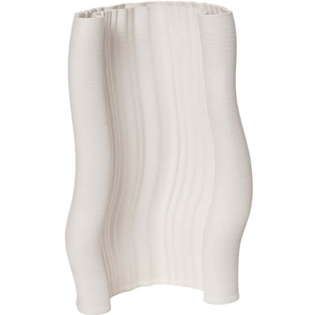 MOIRE VASE IN WHITE