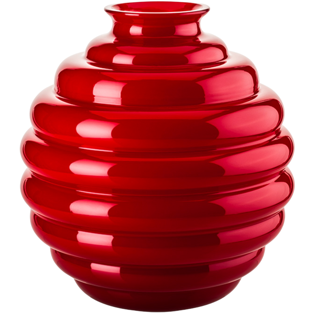 VENINI DECO VASE IN RED