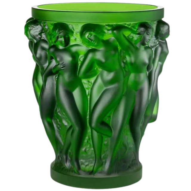 BACCHANTES VASE IN GREEN