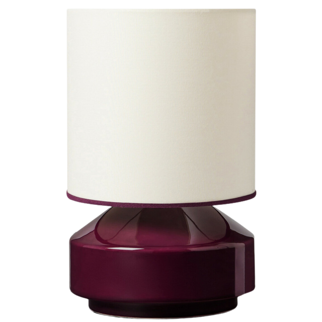 CLAUDE TABLE LAMP IN AUBERGINE