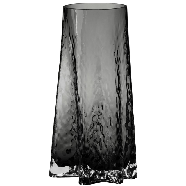 MOUTH-BLOWN GLASS VASE GRY