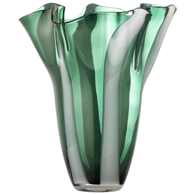 LETTICE VASE IN GREEN