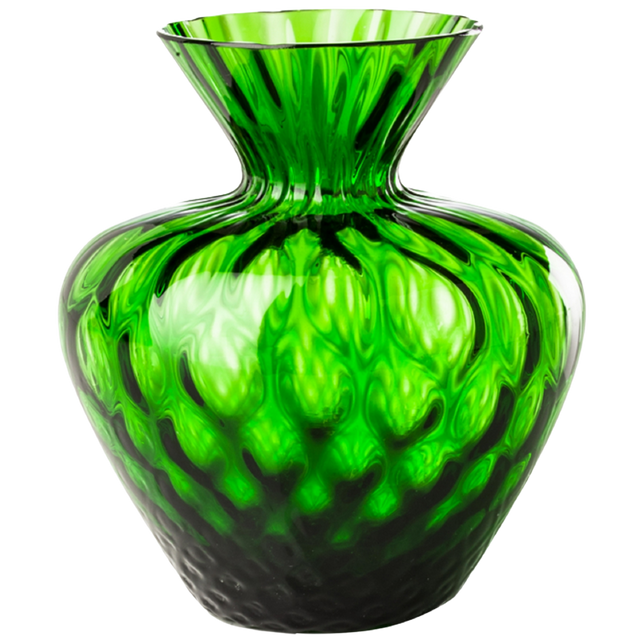 VENINI GEMME VASE GRASS GREEN BALLOTON