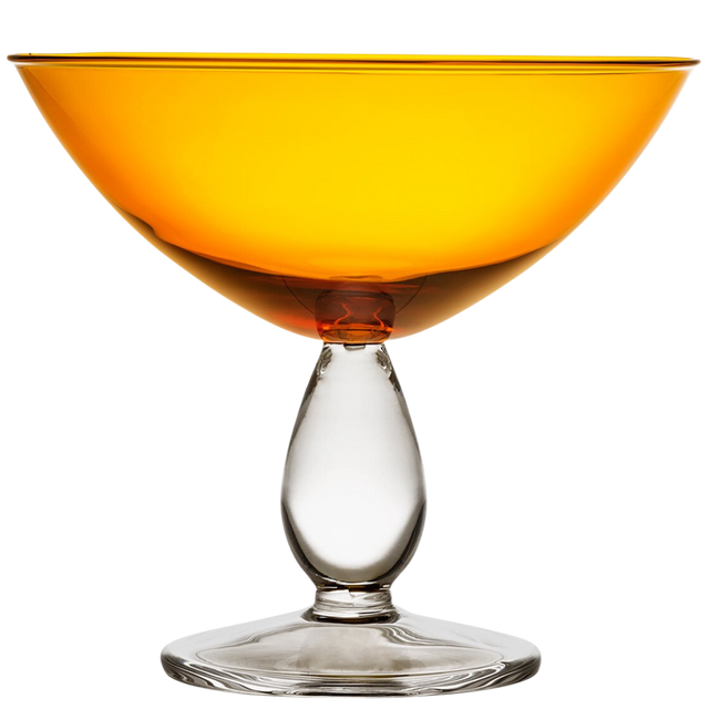 SERVING GLASSWARE BOWL IN YELLOW