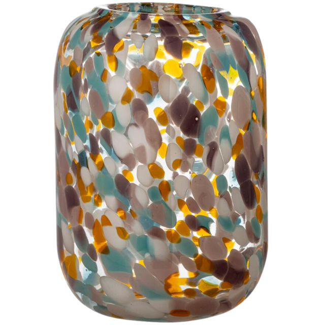 VIDIA VASE WITH COLOURFUL DOTS