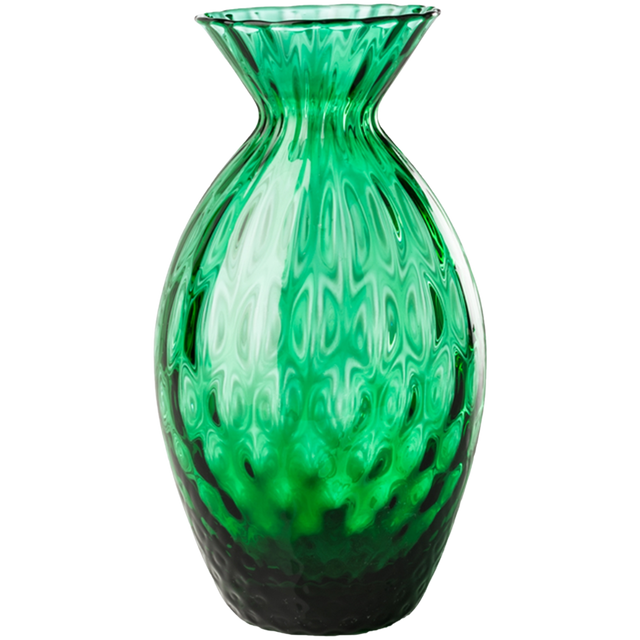 VENINI GEMME VASE GREEN BALLOTON