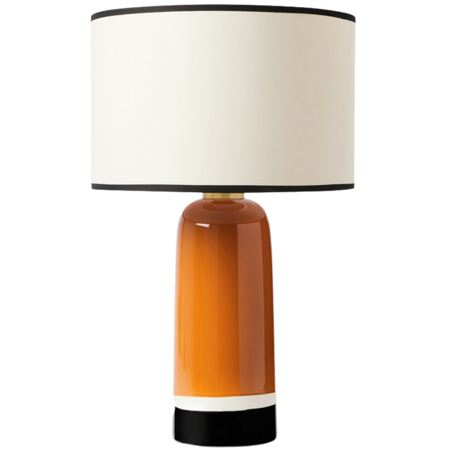 SICILIA TABLE LAMP IN OCHER & BLACK