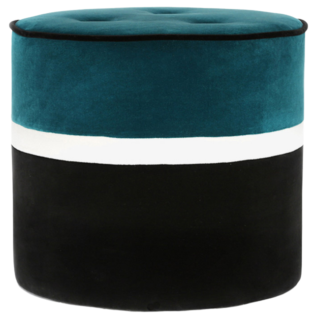 LEO POUF IN BLUE SARAH