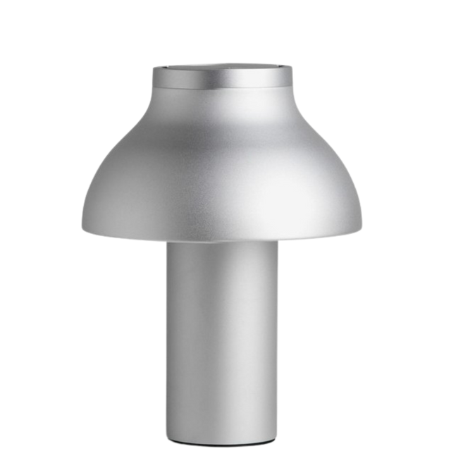 PC TABLE LAMP IN SILVER