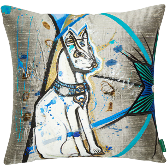 ALPAQ STUDIO.  BASTET SILK CUSHION