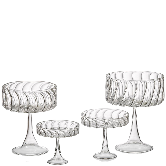 SERVING GLASS BOWL SET, 3PC.