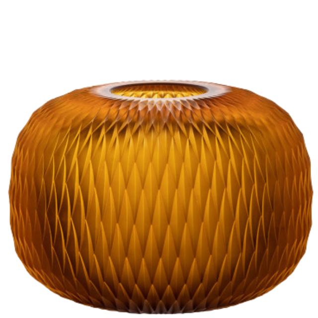 SMALL METAMORPHOSIS VASE IN AMBER