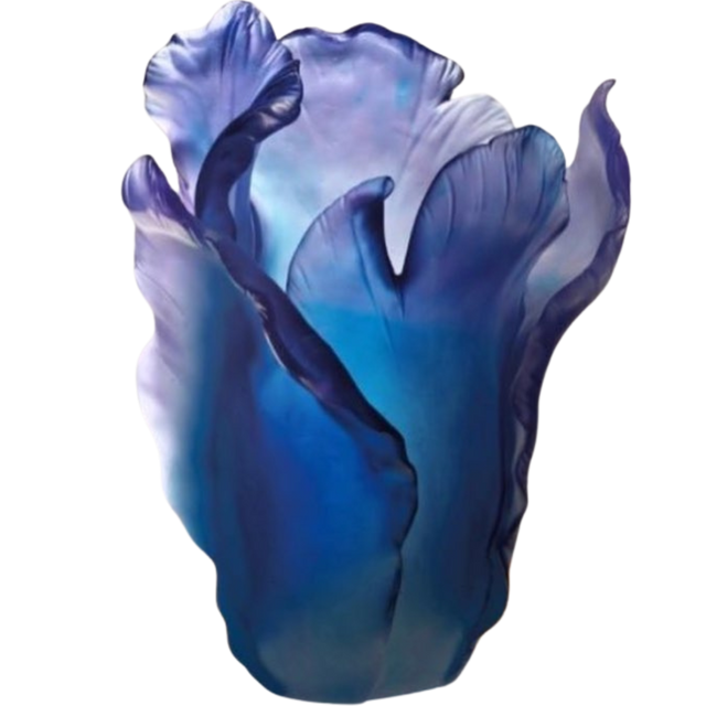 TULIP VASE BLUE