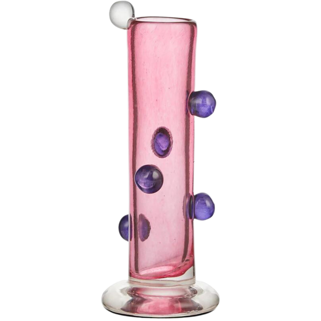 BULBOUS TALL VASE IN PURPLE