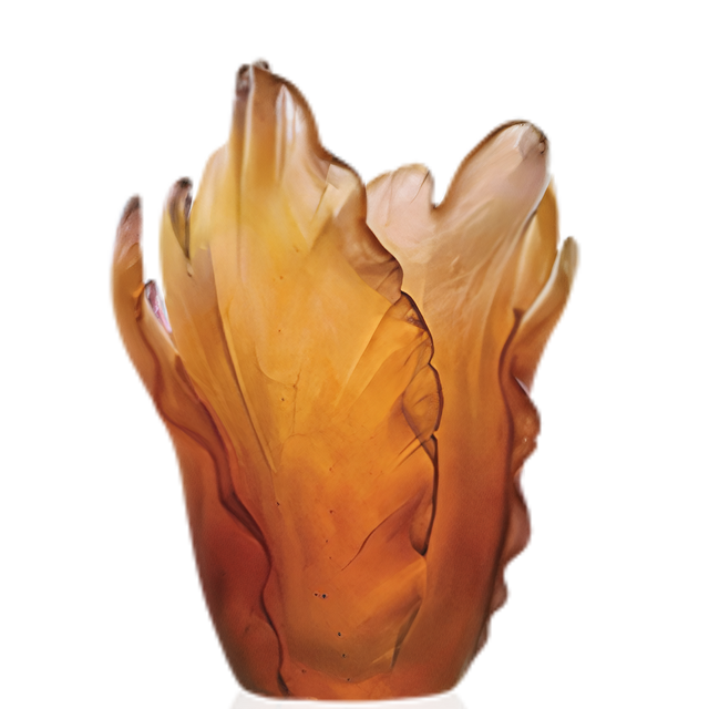 TULIP VASE AMBER