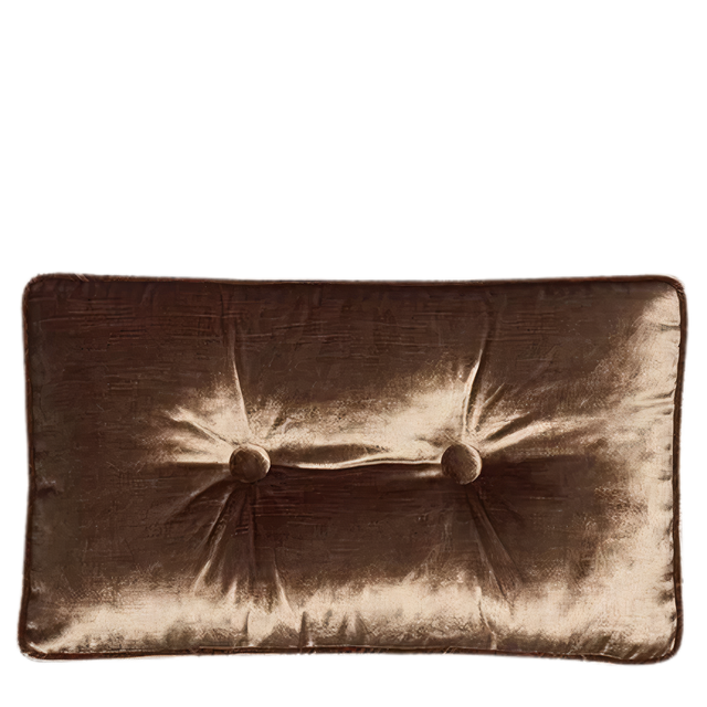 ALPAQ STUDIO. LUXURIOUS VELVET CUSHION IN COFFEE