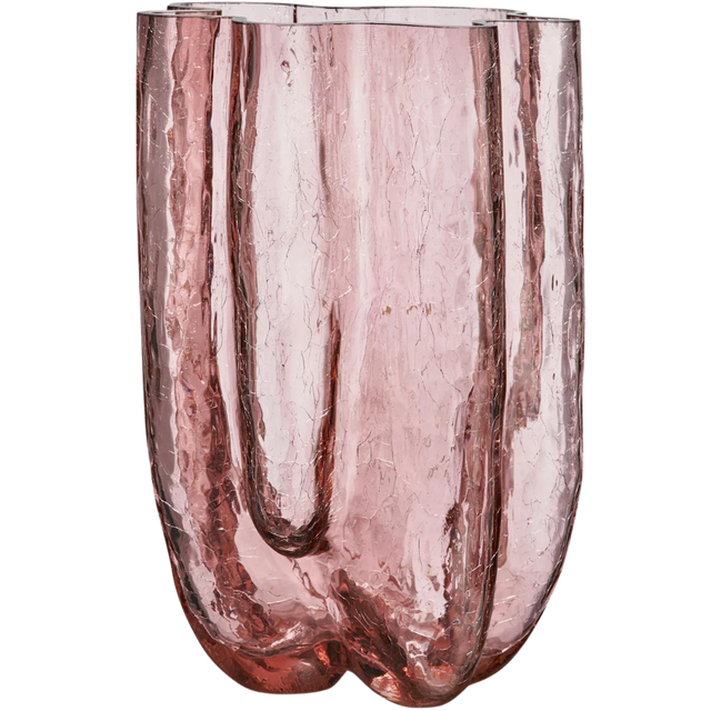 CRACKLE VASE IN PINK