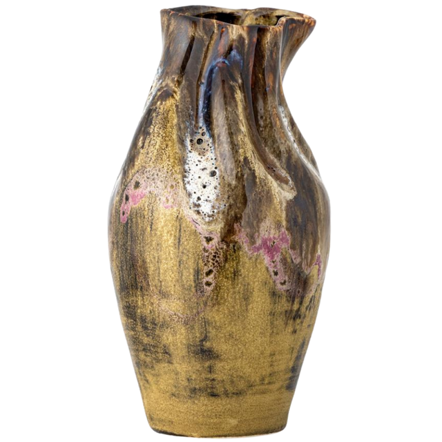 BENOIT VASE IN BROWN