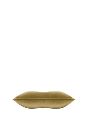 ALPAQ STUDIO. VELVET CUSHION IN OLIVE GREEN