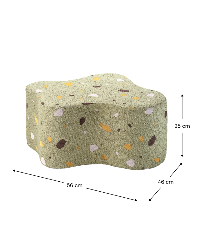 TERRAZZO MOSS CLOUD POUF