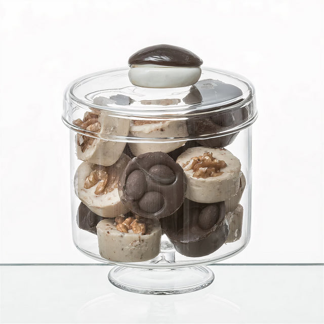 JAR WITH CAKE ON LID