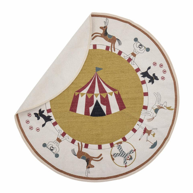 VILLE ROUND RUG IN YELLOW