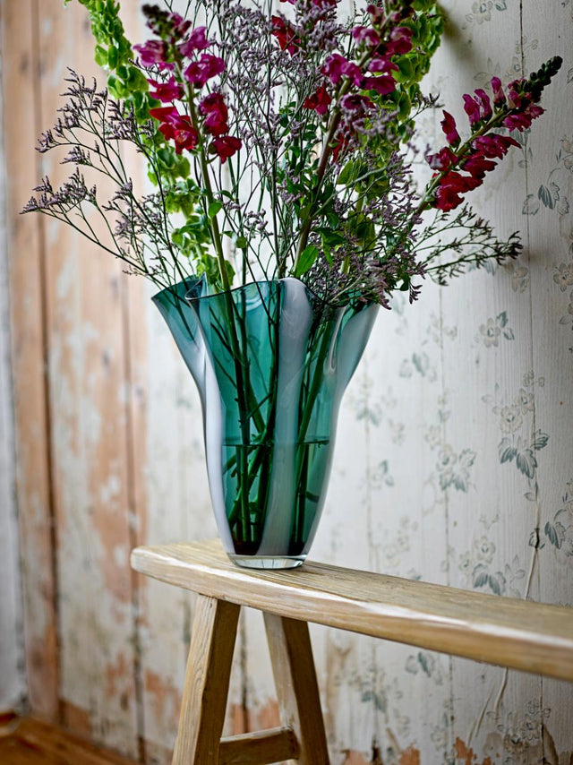 LETTICE VASE IN GREEN