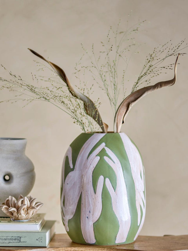 ADALENA VASE IN GREEN